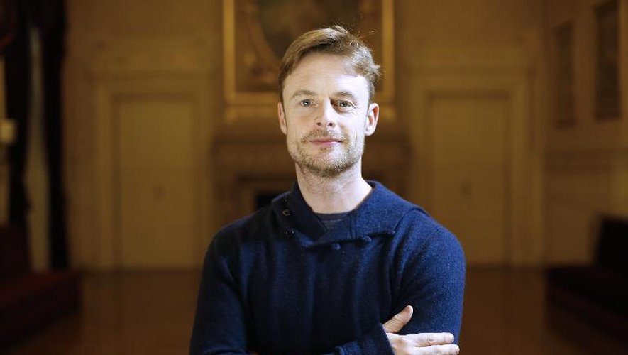 Le chorégraphe britannique Christopher Wheeldon qui met en scène "An American in Paris", pose le 12 novembre 2014 au Théâtre du Châtelet à Paris