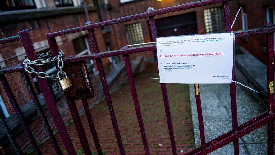 Ecole fermée le 23 novembre 2015 à Bruxelles en raision de l'état d'alerte antiterroriste maximale