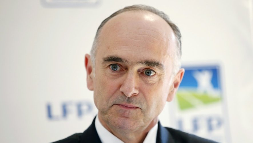 Le président par intérim de la LFP Jean-Pierre Denis, le 27 mai 2016 à Paris
