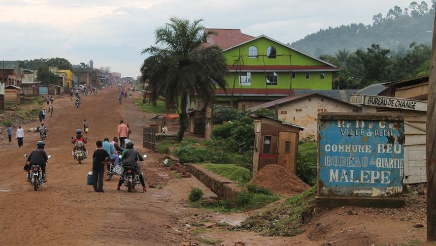 La ville de Beni le 20 octobre 2014 en RDC