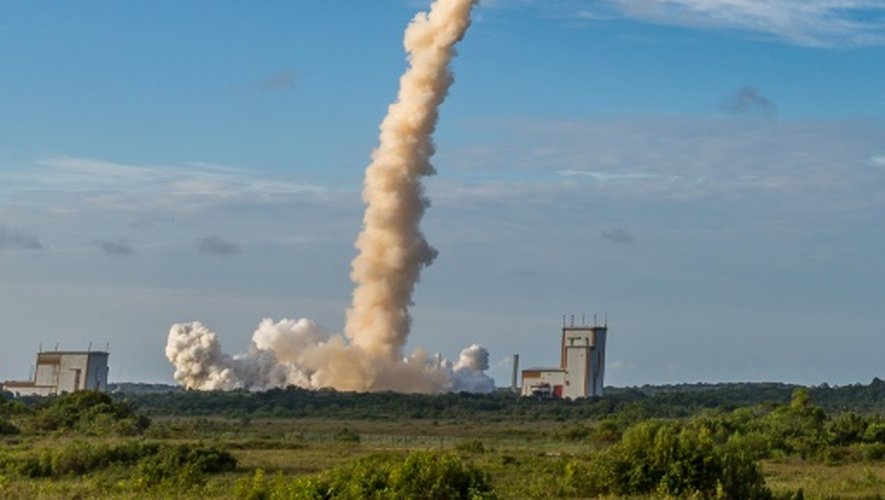Lancement d'Ariane 5, le 5 octobre 2016 à Kourou en Guyane