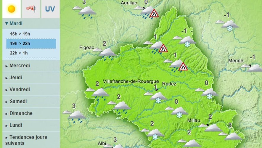 Neige et verglas : appel à la prudence sur les routes du Nord-Aveyron