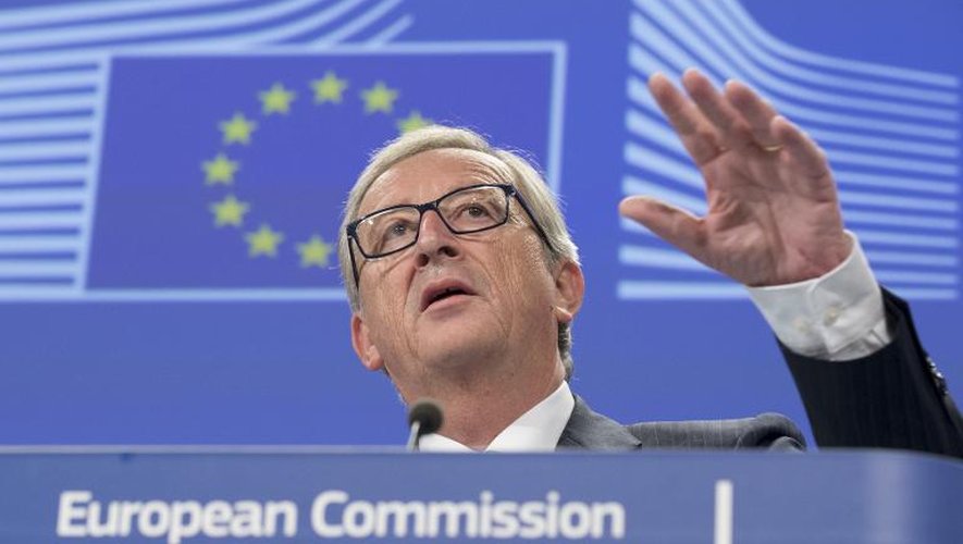 Le président de la commission européenne Jean-Claude Juncker lors d'une conférence de presse le 5 novembre 2014 à Bruxelles