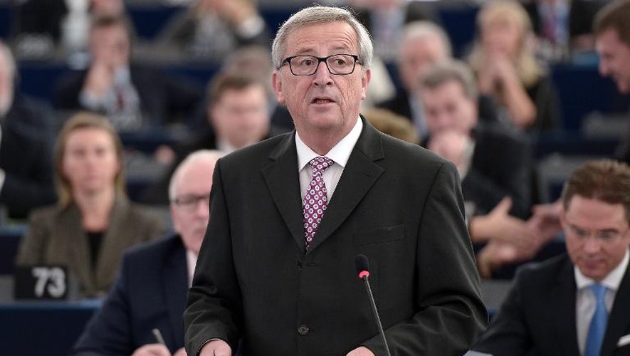 Le président de la Commission européenne Jean-Claude Juncker devant le Parlement européen, le 26 novembre 2014 à Strasbourg