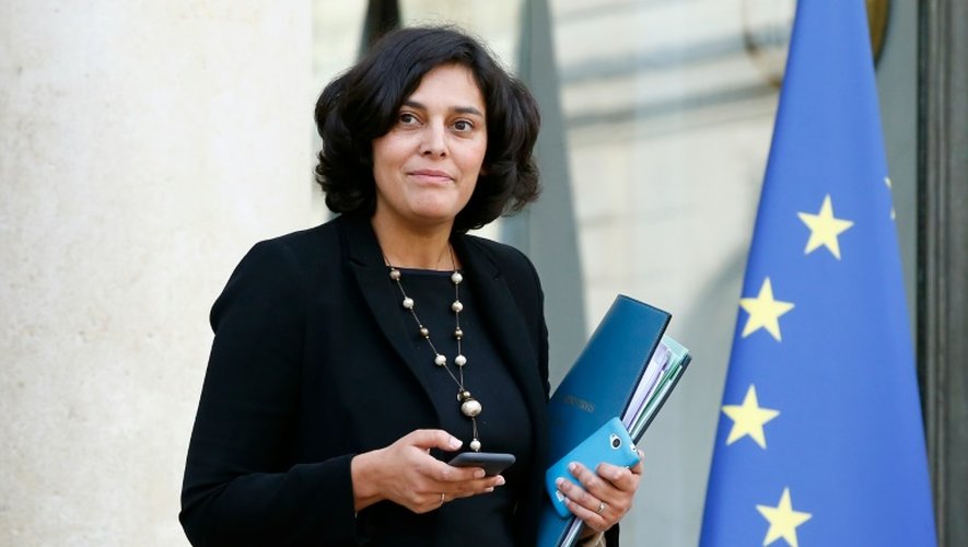 Myriam El Khomri, ministre du Travail lors d'une réunion à l'Elysée, le 13 novembre 2015 à Paris