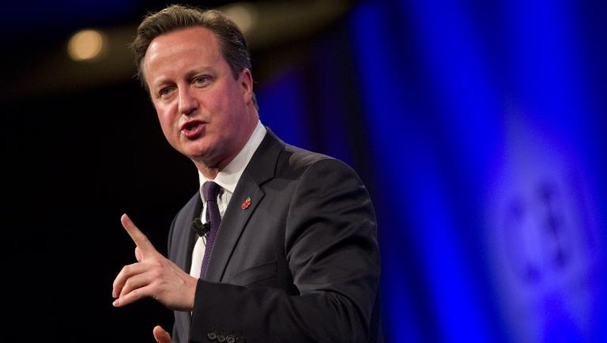 Le Premier ministre britannique David Cameron, le 10 novembre 2014 à Londres