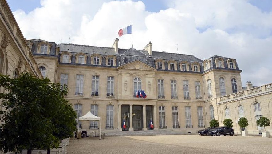 Le palais présidentiel de l'Elysée à Paris le 13 septembre 2013