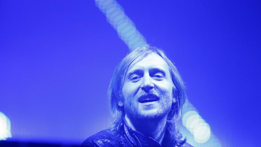 Le DJ David Guetta lors d'un concert à Berlin le 8 juillet 2012