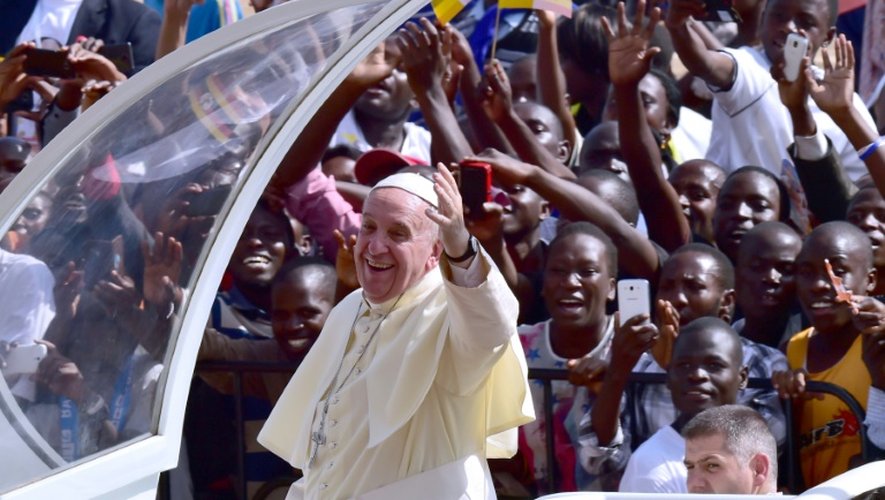 Le pape François, le 28 novembre 2015 à Kampala