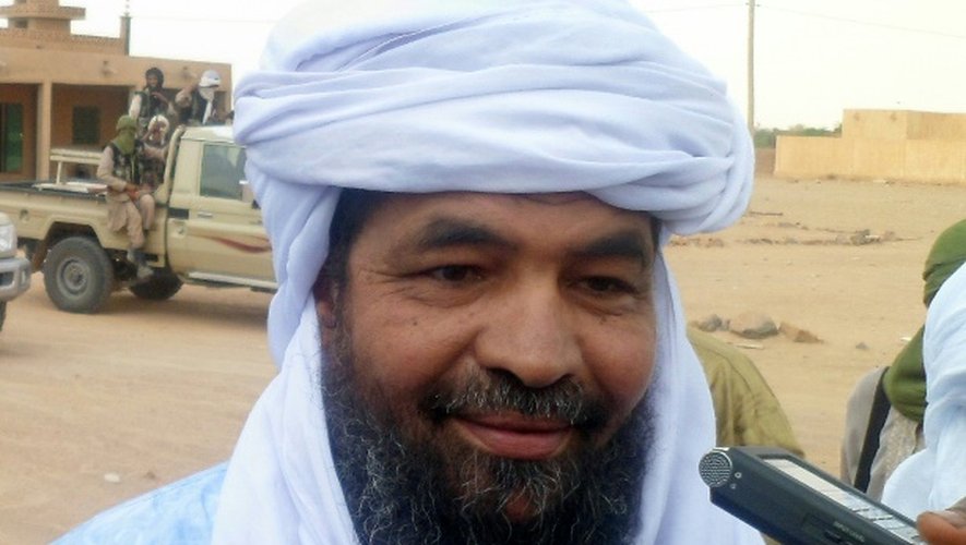Le chef du groupe jihadiste Ansar Dine, Iyad Ag Ghaly, le 7 août 2012 à Kidal, dans le nord du Mali