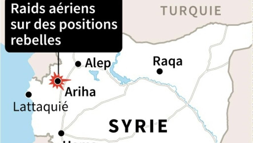 Raids aériens sur des positions rebelles à Ariha