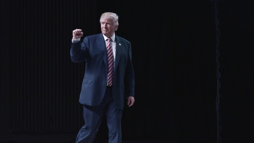 Le candidat républicain  Donald Trump lors d'un meeting le 11 octobre 2016 à Panama City en Floride