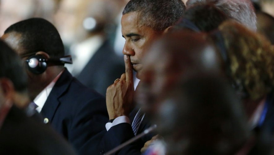 Le président Barack Obama le 30 novembre 2015 au Bourget pour la COP21