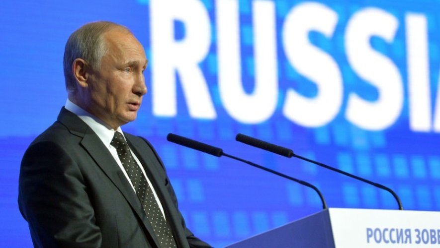 Le président russe Vladimir Poutine le 12 octobre à Moscou