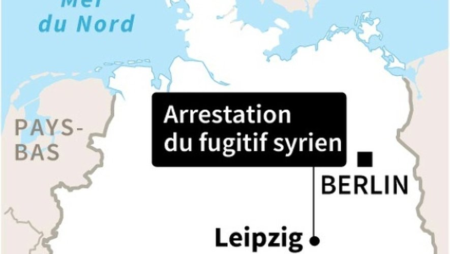 Carte d'Allemagne localisant Leipzig