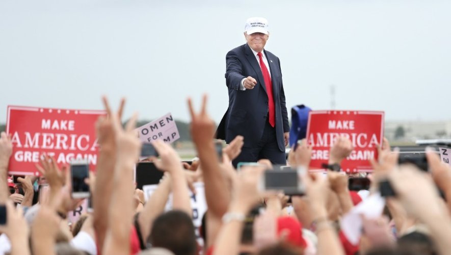 Le candidat républicain Donald Trump à un meeting électoral à Lakeland, le 12 octobre 2016 en Floride