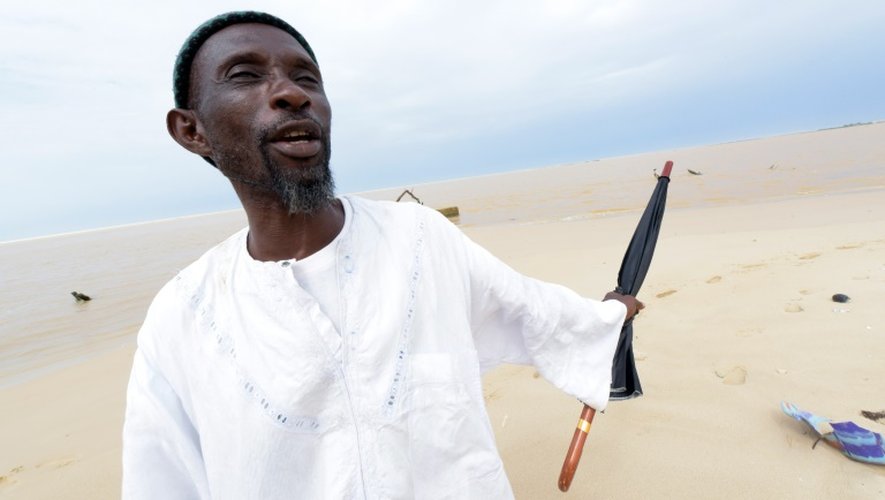 Ameth Sène Diagne, 52 ans, ancien chef du village de Doune Baba Dièye, le 26 octobre 2015 à Saint-Louis du Sénégal