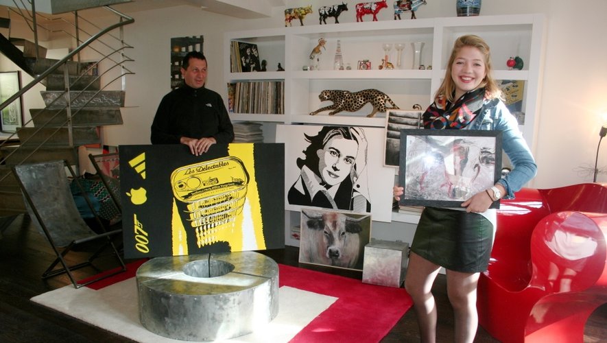 Si Pierre Roger, inspiré de Roy Lichtenstein, tend vers le pop art, Julie penche plutôt pour le figuratif.