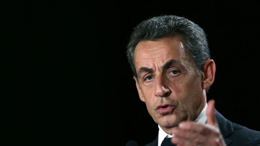 Nicolas Sarkozy lors d'un meeting le 30 novembre 2015 à Rouen