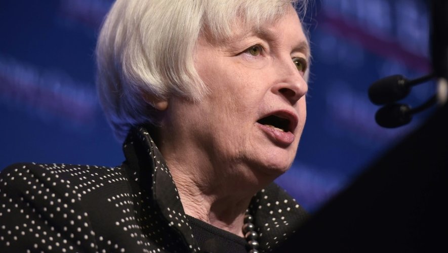 La présidente de la Réserve fédérale américaine (Fed) Janet Yellen, le 2 décembre 2015 à Washington