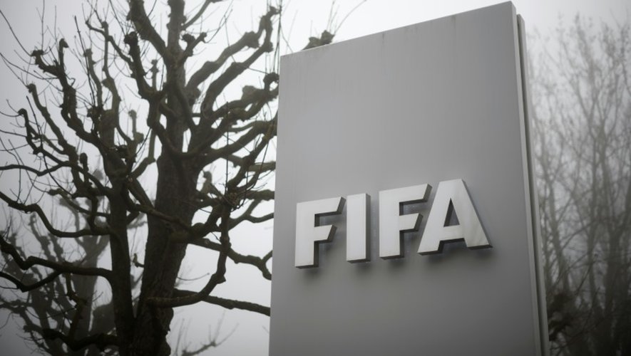 Un panneau Fifa à l'entrée du siège de la fédération le 3 décembre 2015