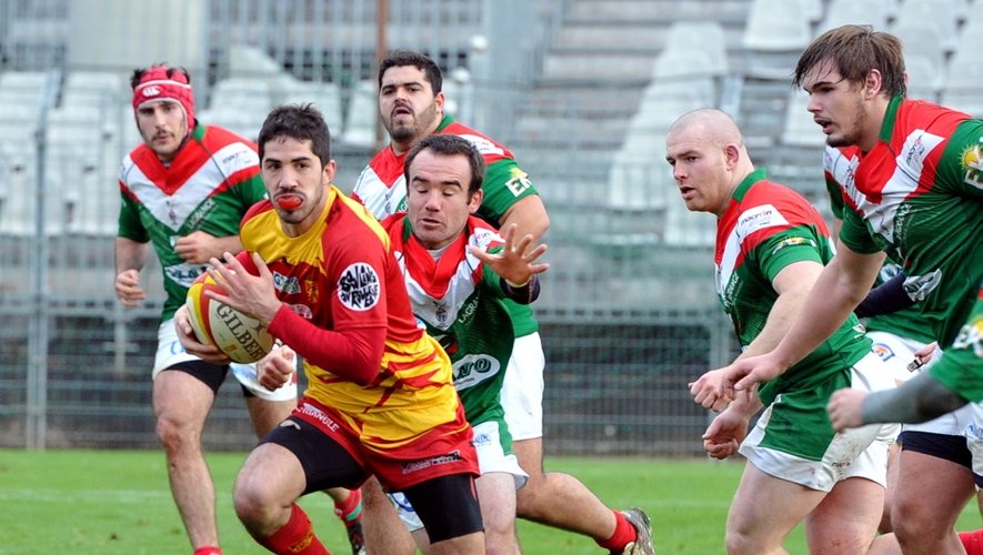 Les Ruthénois ont inscrit quatre essais face à Saint-Jean-de-Luz.