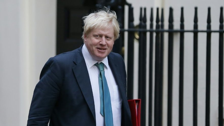 Le ministre britannique des Affaires étrangères Boris Johnson arrive pour un conseil des ministres à Londres, le 11 octobre 2016