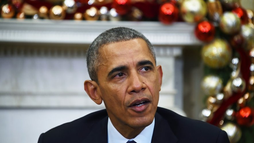 Le président américain Barack Obama à la Maison Blanche à Washington, le 3 décembre 2015