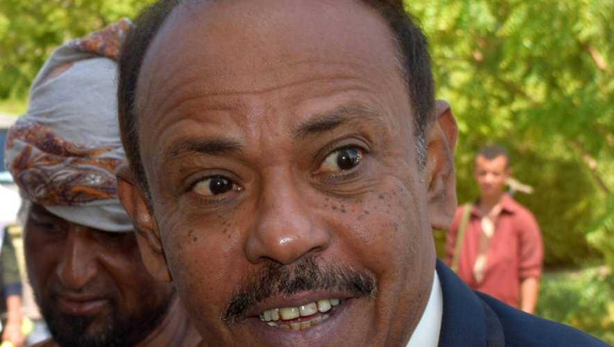Le gouverneur d'Aden, le général Jaafar Saad, dans la ville du Yémen qu'il administrait, le 24 octobre 2015