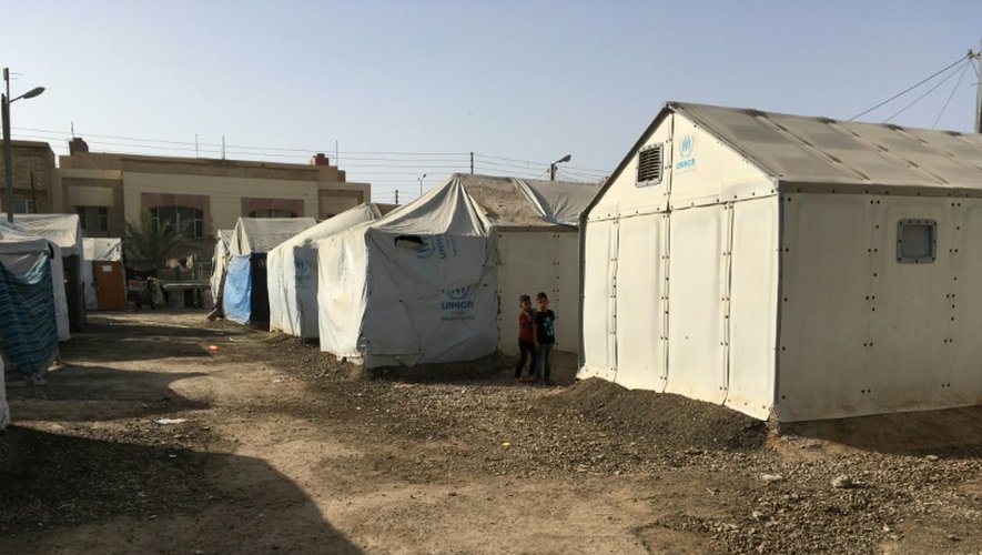 Un camp de déplacés le 15 octobre 2016 à Bagdad