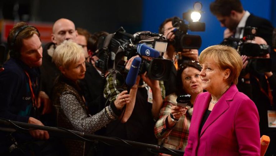 La chancelière allemande Angela Merkel, le 8 décembre 2014 à Cologne