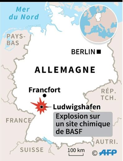 Allemagne : explosion sur un site chimique