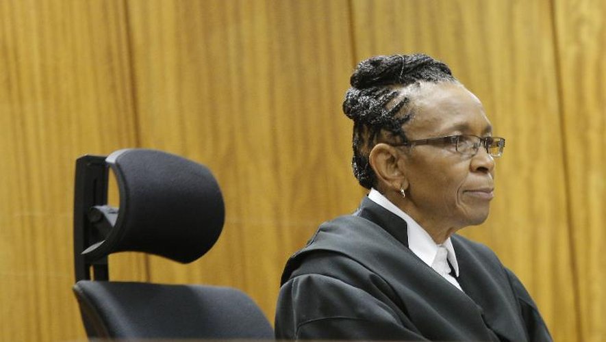 La juge sud-africaine Thokozile Masipa, le 9 décembre 2014 au tribunal de Pretoria