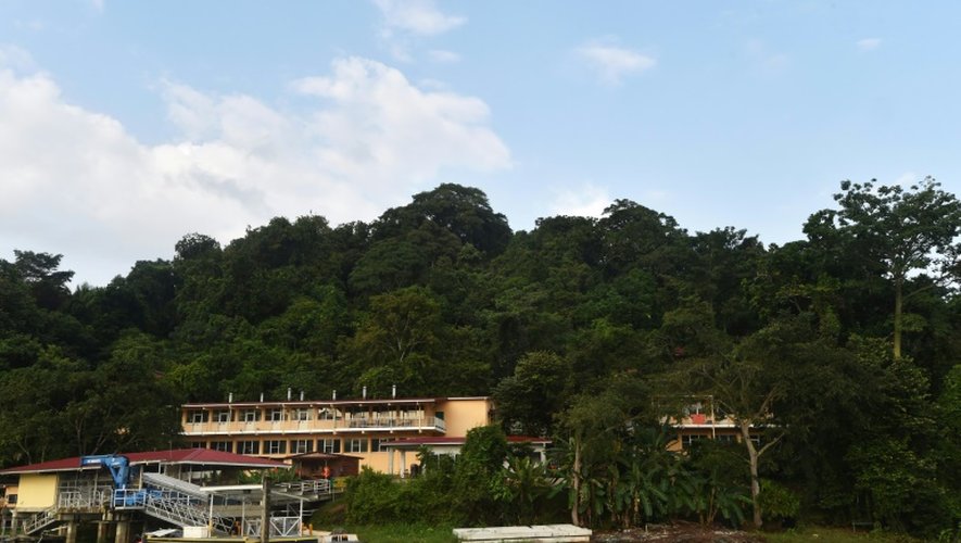 Vue sur l'île de Barro Colorado, sur le canal de Panama, devenue un véritable laboratoire de biologie tropicale, le 23 novembre 2015