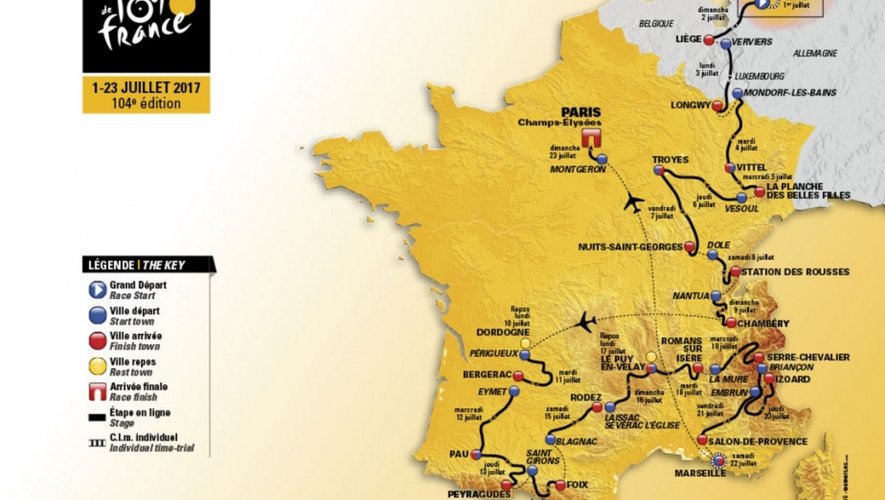 Tour de France 2017. C'est officiel pour Rodez et Laissac !