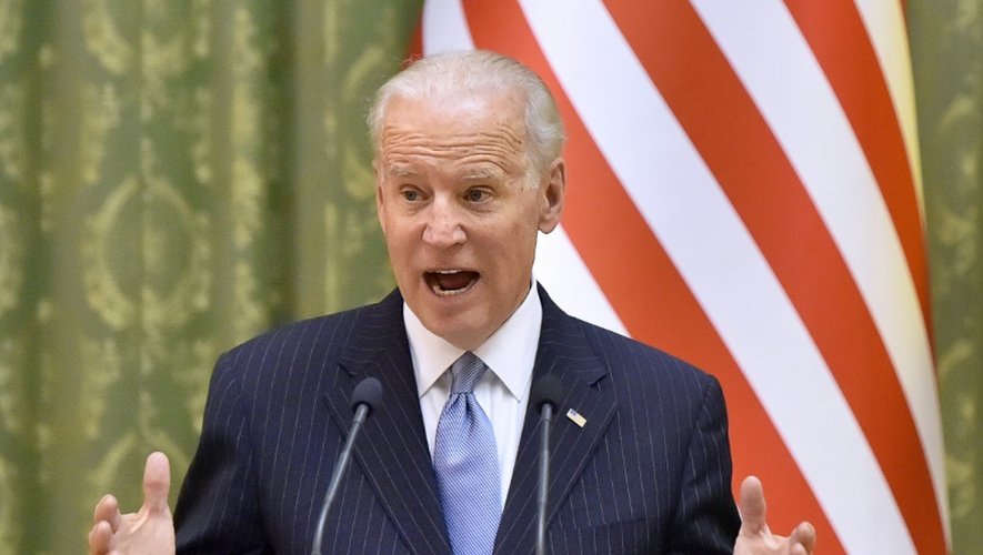 Le vice-président américain Joe Biden à Kiev le 7 décembre 2015