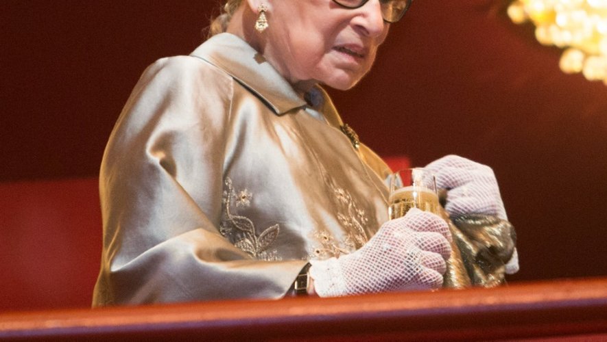 La juge de la Cour suprême américaine Ruth Bader Ginsburg à Washington, le 6 décembre 2015