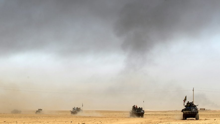 Les forces irakiennes sont déployées à 45km au sud de Mossoul, le 17 octobre 2016