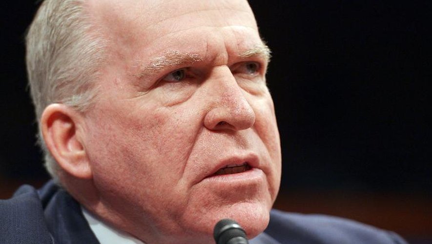 John Brennan, directeur de la CIA, le 4 février 2014 lors d'un discours devant les élus au Capitol à Washington