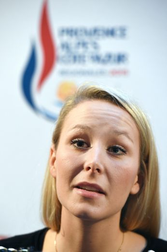 La tête de liste de la région PACA, Marion Maréchal-Le Pen, le 7 décembre 2015 à Marseille