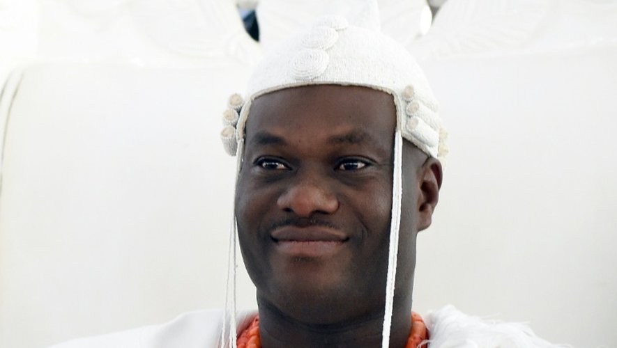Le nouveau roi des Yoruba, Adeyeye Enitan Ogunwusi, le 7 décembre 2015 à Ile-Ifé au Nigeria