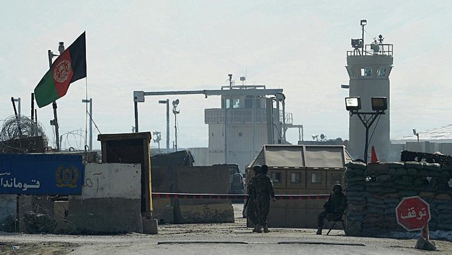 L'entrée de la prison de Bagram en Afghanistan, le 13 février 2014