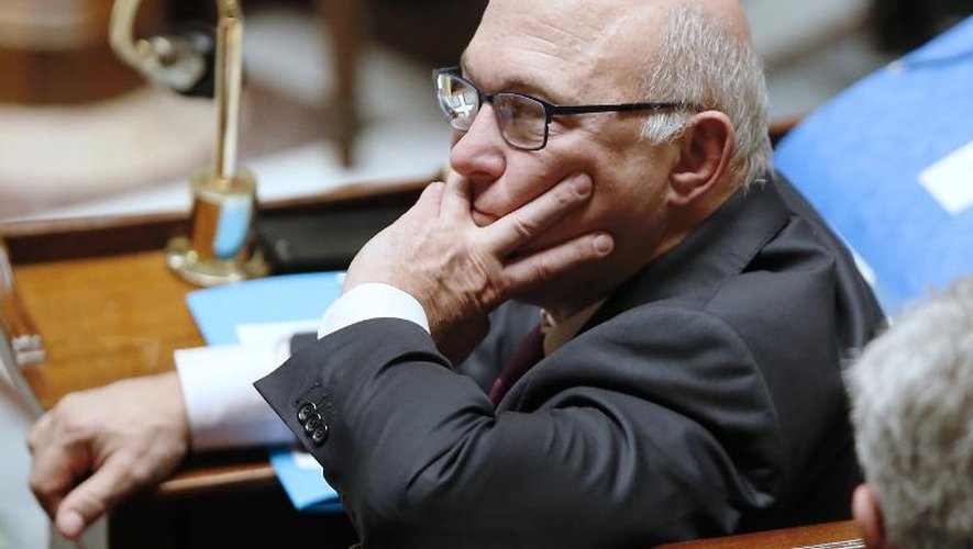 Le ministre français des Finances Michel Sapin, le 10 décembre 2014 à l'Assemblée nationale, à Paris