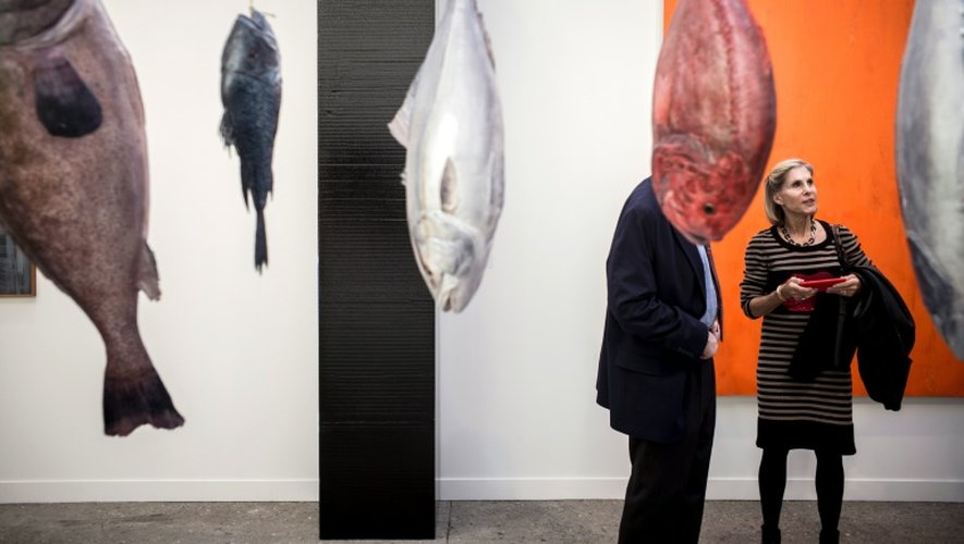 "Fisheries" de l'artiste américain Mark Dion, le 19 octobre 2016 au Grand Palais à Paris