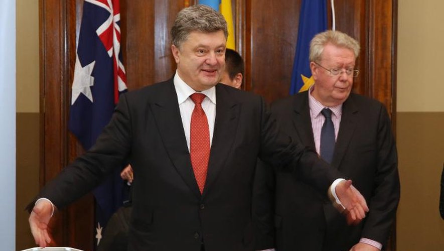 Le président ukrainien Petro Porochenko le 12 décembre 2014 à Sydney