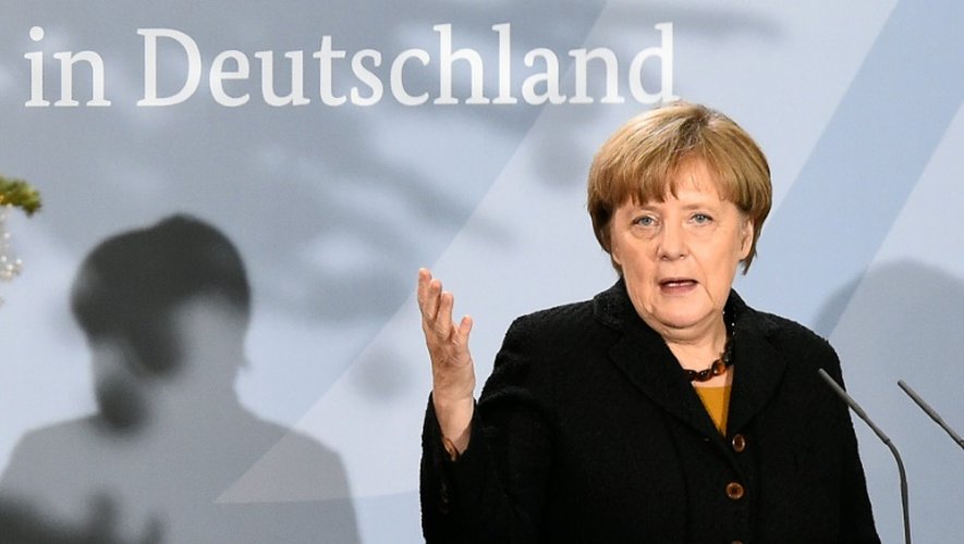 La chancelière allemande Angela Merkel à Berlin, le 7 décembre 2015