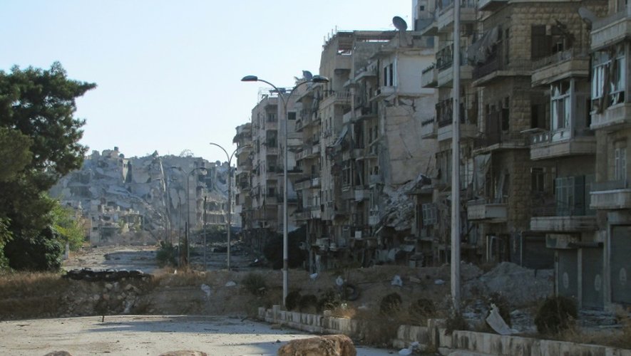 Le quartier Bustan al-Basha à Alep, le 6 octobre 2016