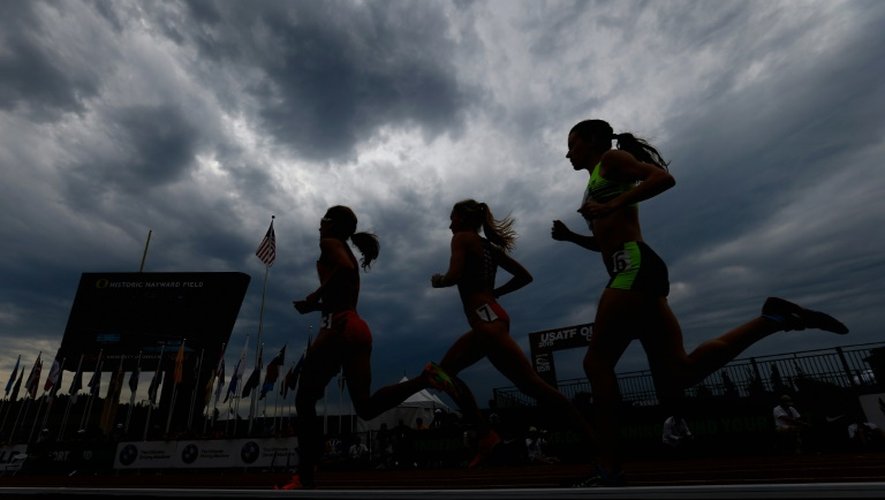 Concurrentes aux Championnats des Etats-Unis d'athlétisme à Eugene dans l'Oregon, le 28 juin 2015
