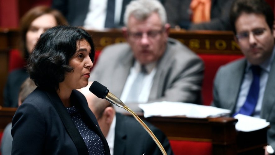 La ministre du Travail Myriam El Khomri le 2 décembre 2015 à l'Assemblée nationale à Paris