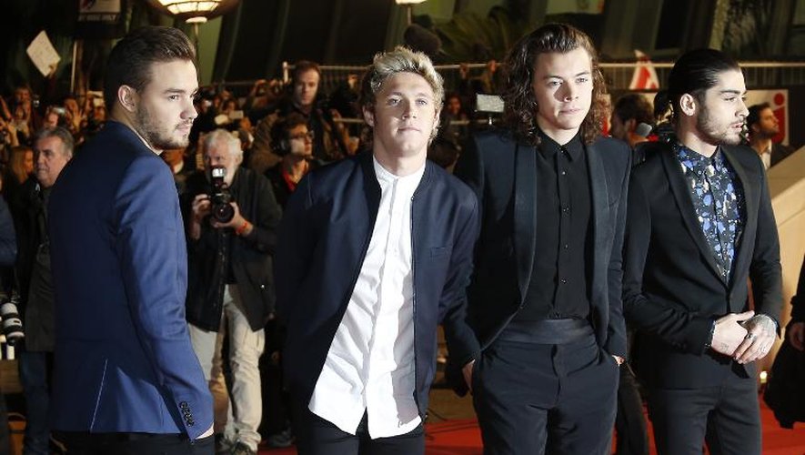 Les membre du boys band britannique One Direction,  à leur arrivée à la 16e édition des NRJ Music Awards le 13 décembre 2014 à Cannes